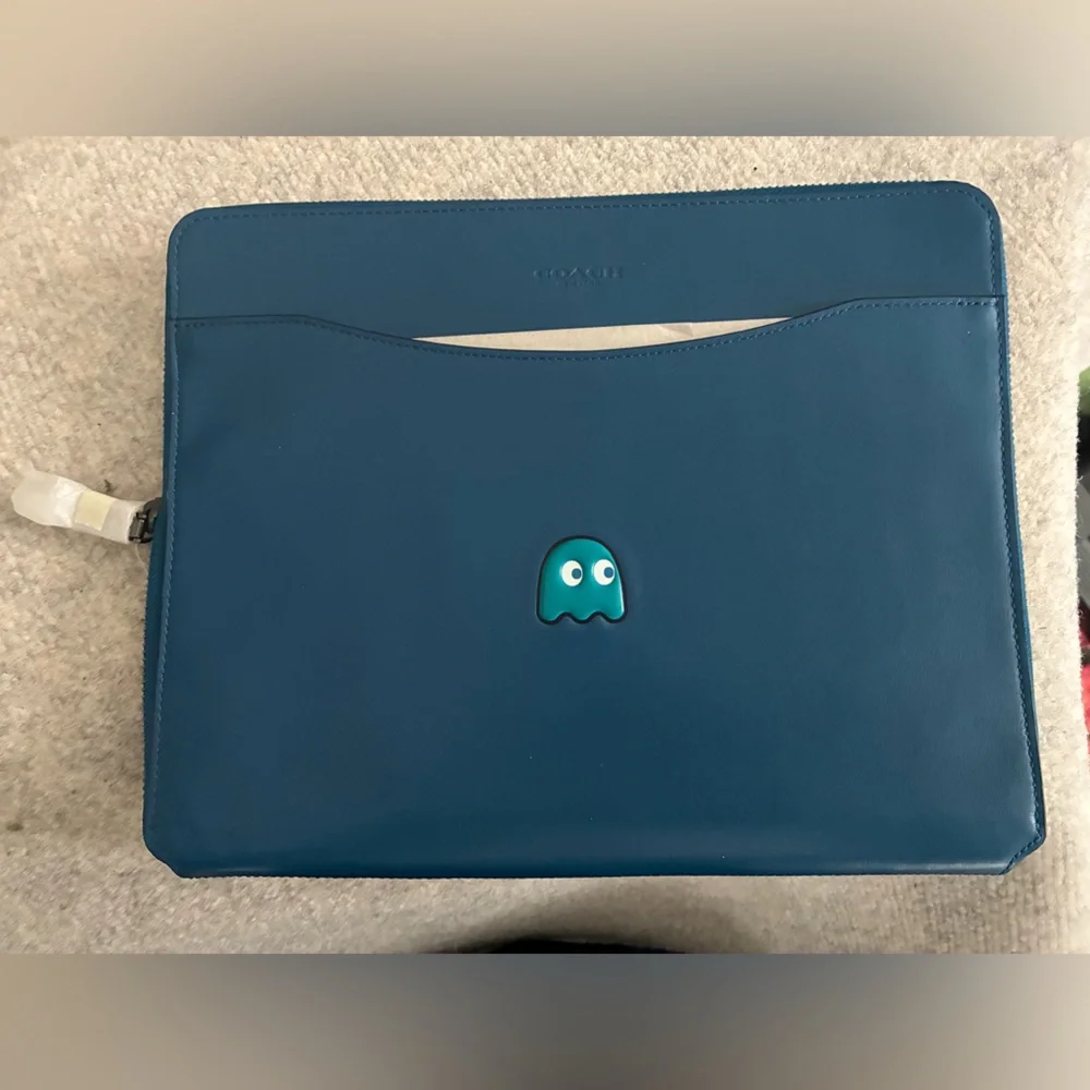 Coach Pac-Man, rare blue tech Laptop Sleeve